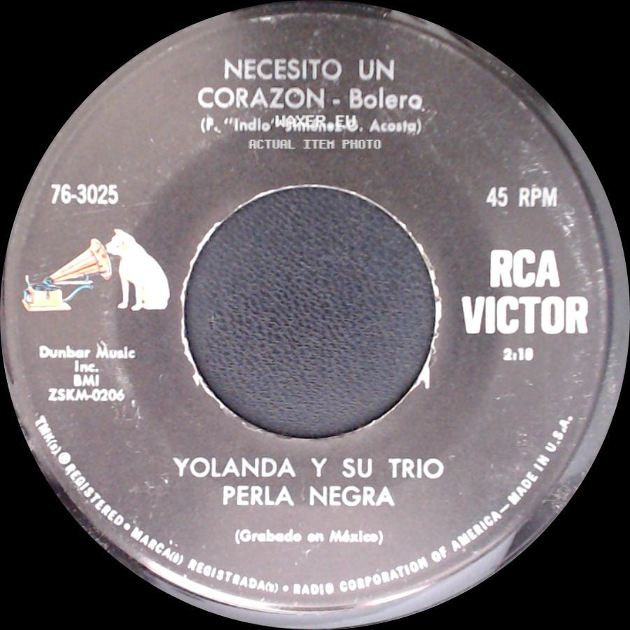 Yolanda Y Su Trio - Perla Negra / Perla Negra side B