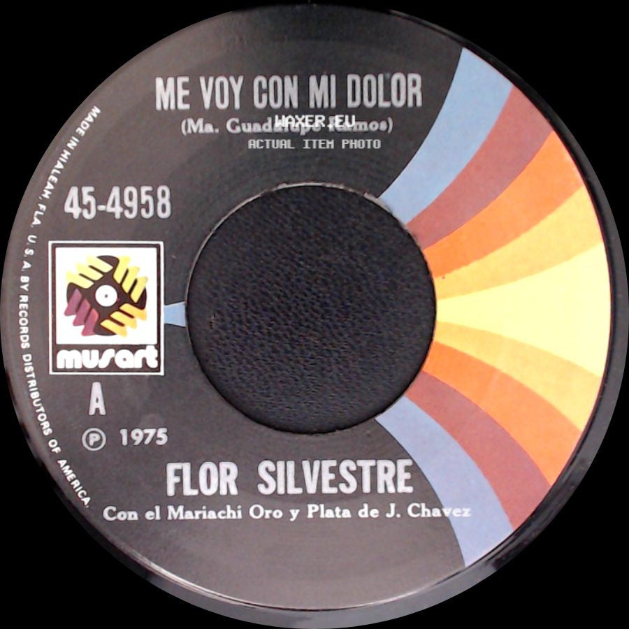 Flor Silvestre / Flor Silvestre Con El Mariachi Oro Y Plata De J. Chavez - Me Voy Con Mi Dolor / Aprende A Perdonar side A