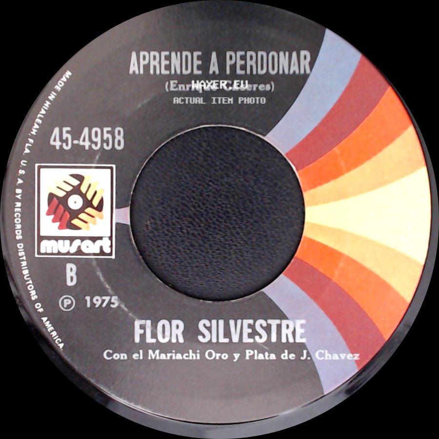 Flor Silvestre / Flor Silvestre Con El Mariachi Oro Y Plata De J. Chavez - Me Voy Con Mi Dolor / Aprende A Perdonar side B