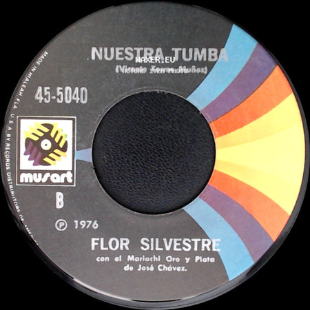 Flor Silvestre / Flor Silvestre Con El Mariachi Oro Y Plata De José Chávez. - Nuestra Tumba / La Basurita side A