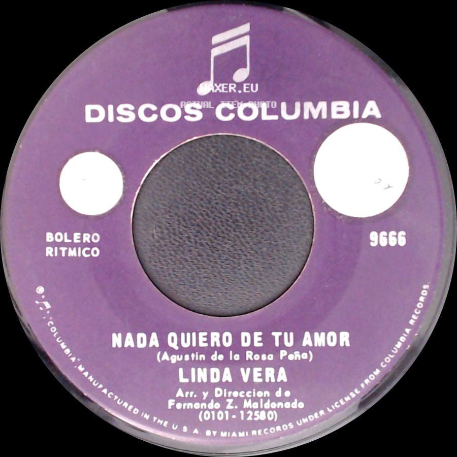 Linda Vera - Mundo / Nada Quiero De Tu Amor side B