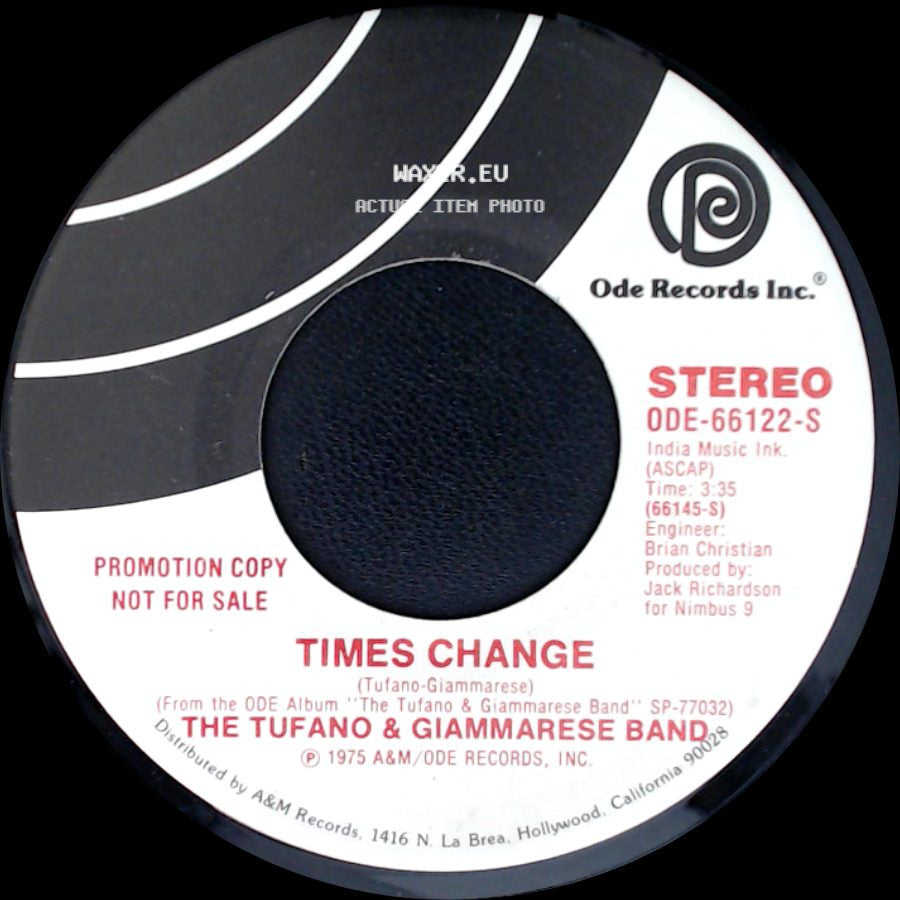 The Tufano & Giammarese Band - Times Change / Times Change side A