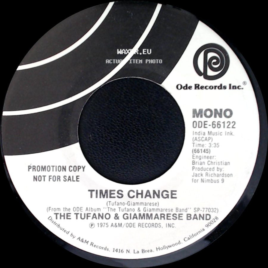 The Tufano & Giammarese Band - Times Change / Times Change side B
