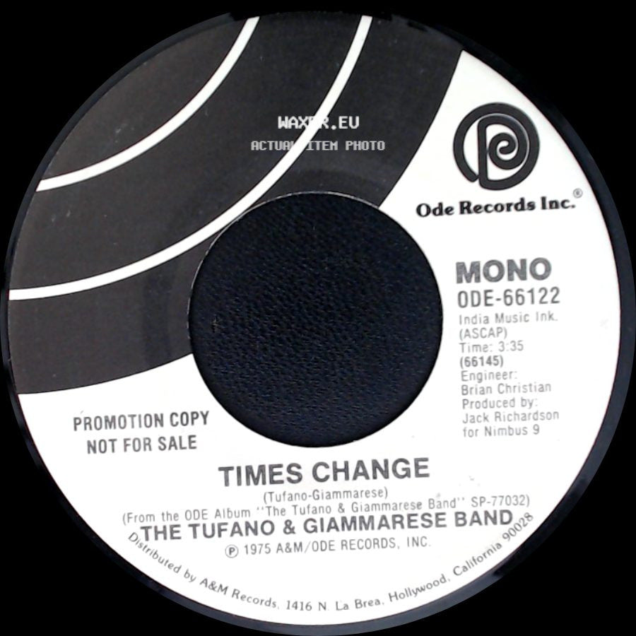 The Tufano & Giammarese Band - Times Change / Times Change side B