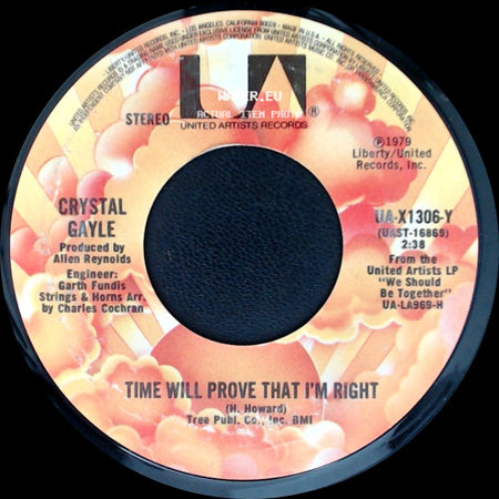 Crystal Gayle - Time Will Prove That I'm Right / Your Kisses Will side A