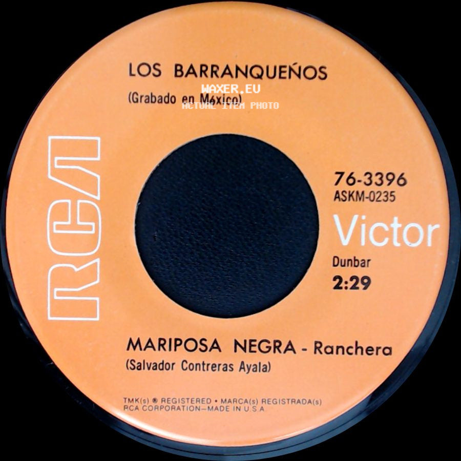 Los Barranqueños - Mariposa Negra - Ranchera / Dolor Y Tristeza - Ranchera side A