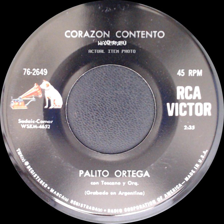 Palito Ortega - Estoy Celoso / Corazon Contento side B
