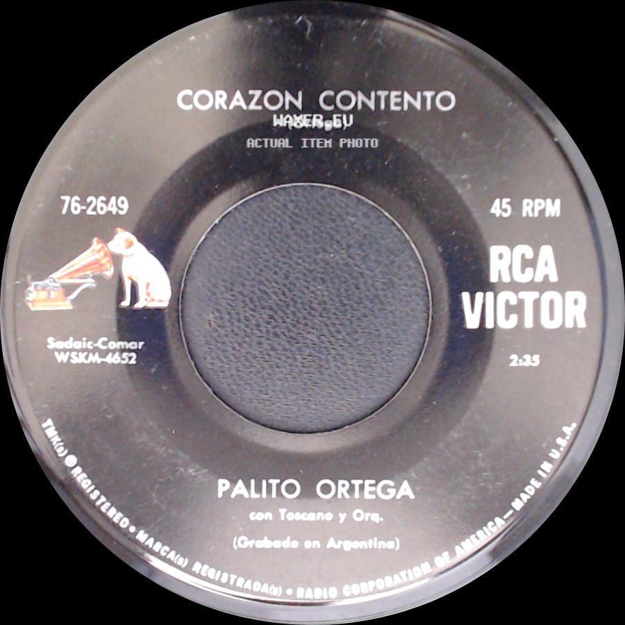Palito Ortega - Estoy Celoso / Corazon Contento side B