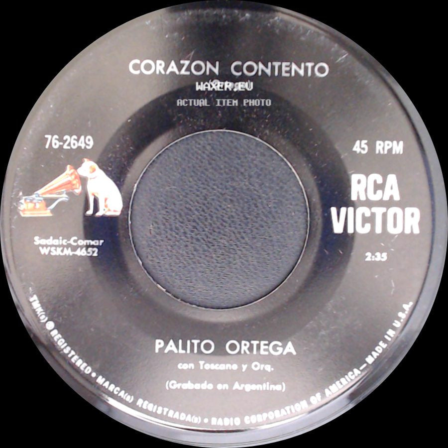 Palito Ortega - Estoy Celoso / Corazon Contento side B