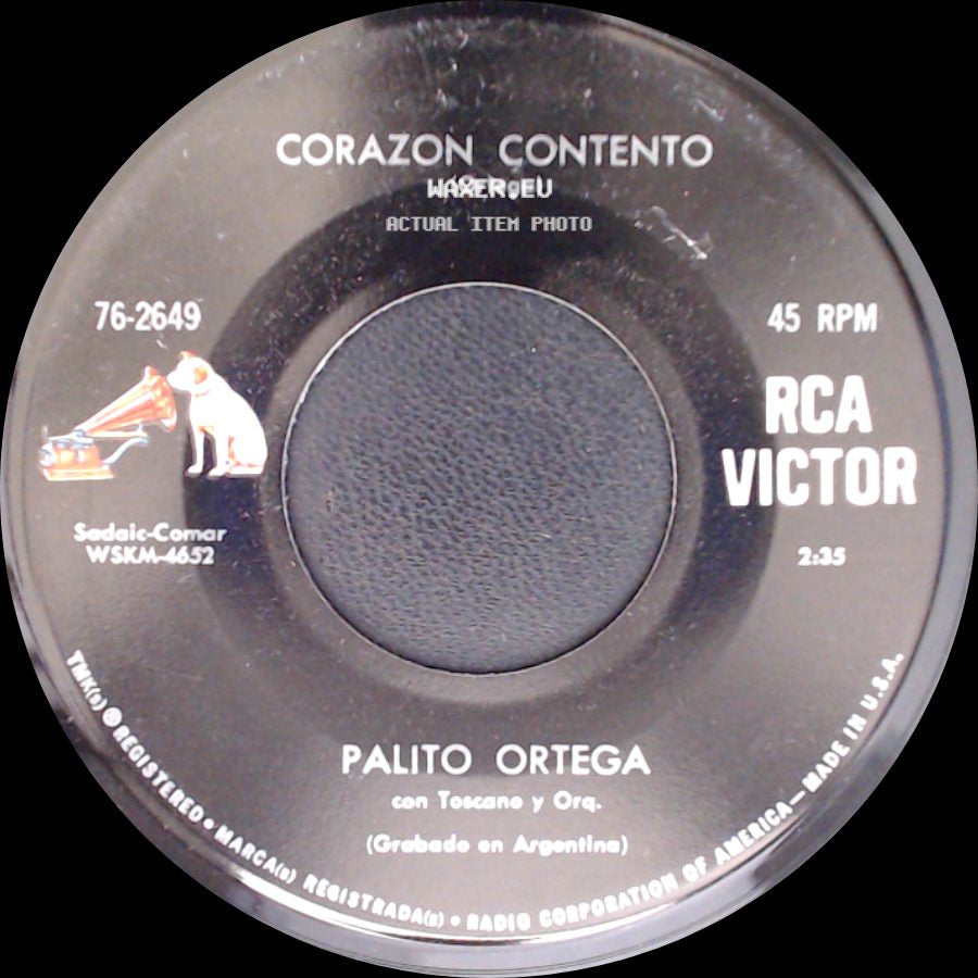 Palito Ortega - Estoy Celoso / Corazon Contento side B