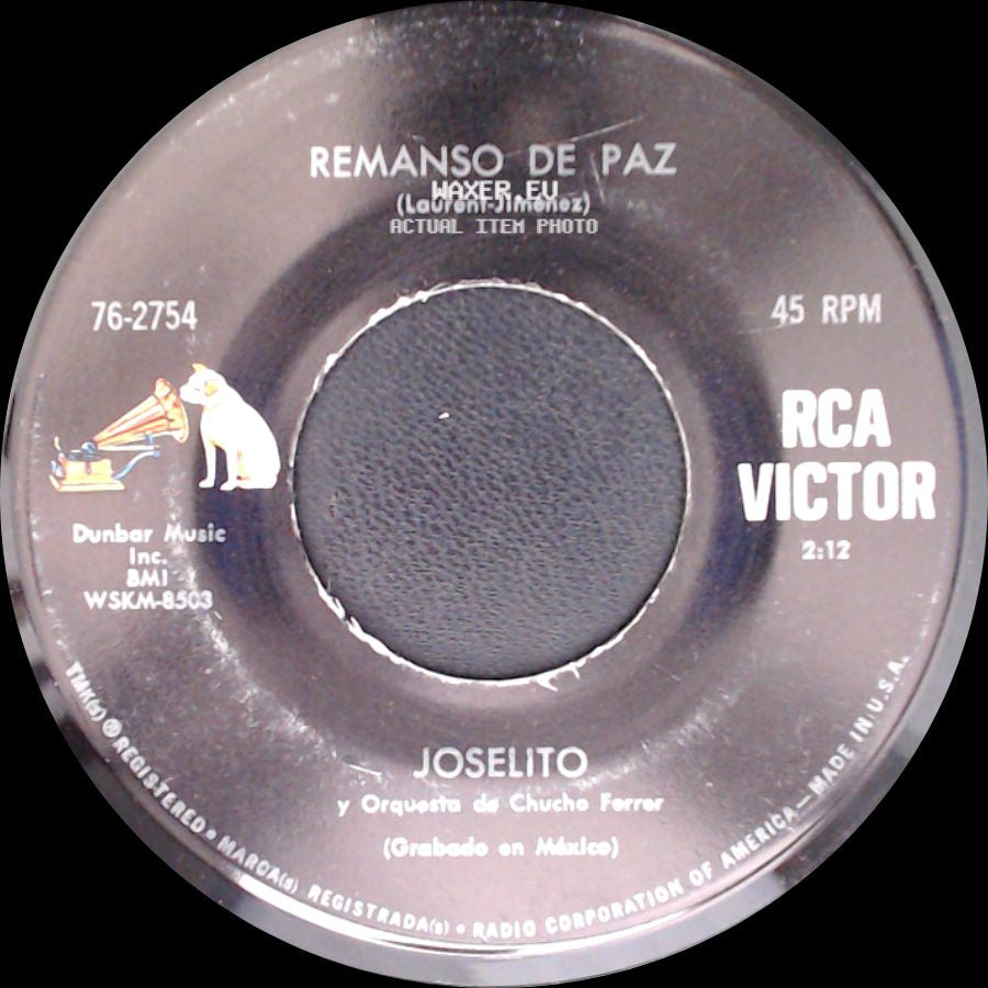 Joselito / Joselito Y Orquesta De Chucho Ferrer - Donde Estas / Remanso De Paz (Laurent-Jiménez) side B