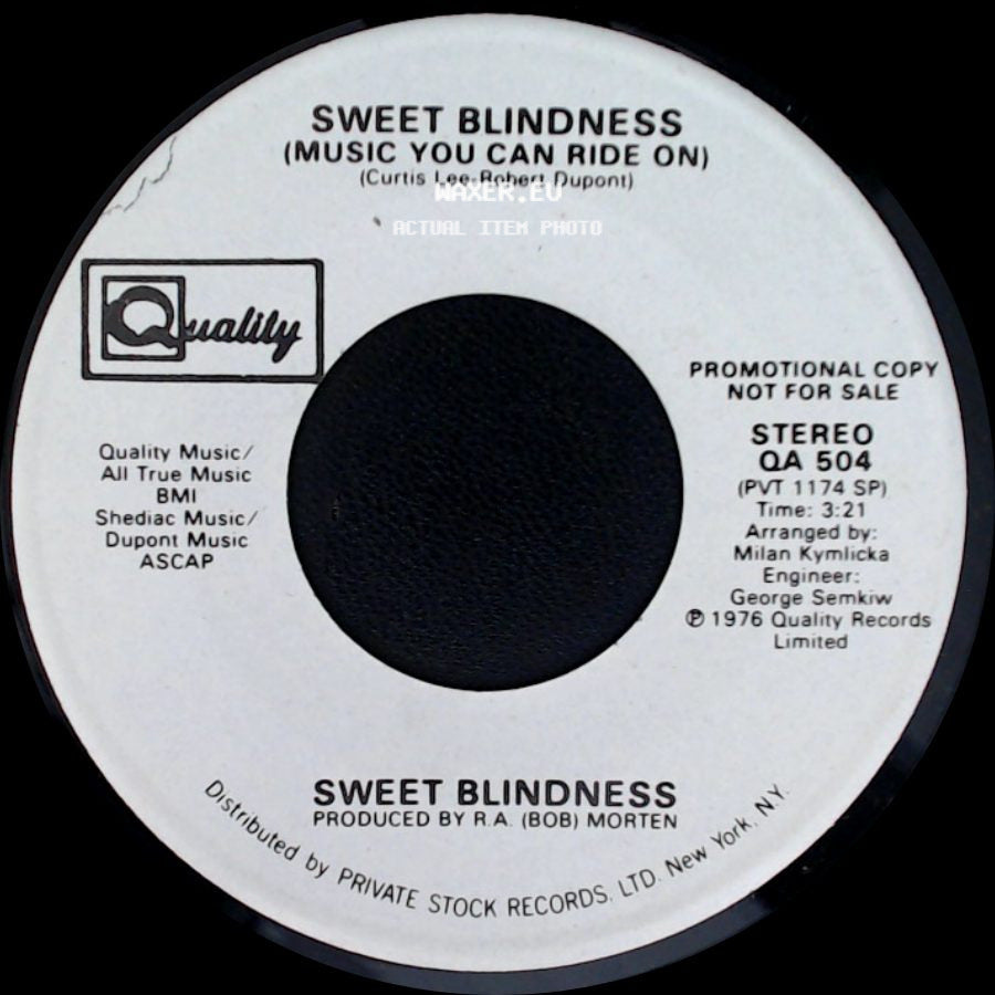 Sweet Blindness - Music You Can Ride On / Sweet Blindness (Music You Can Ride On) side A