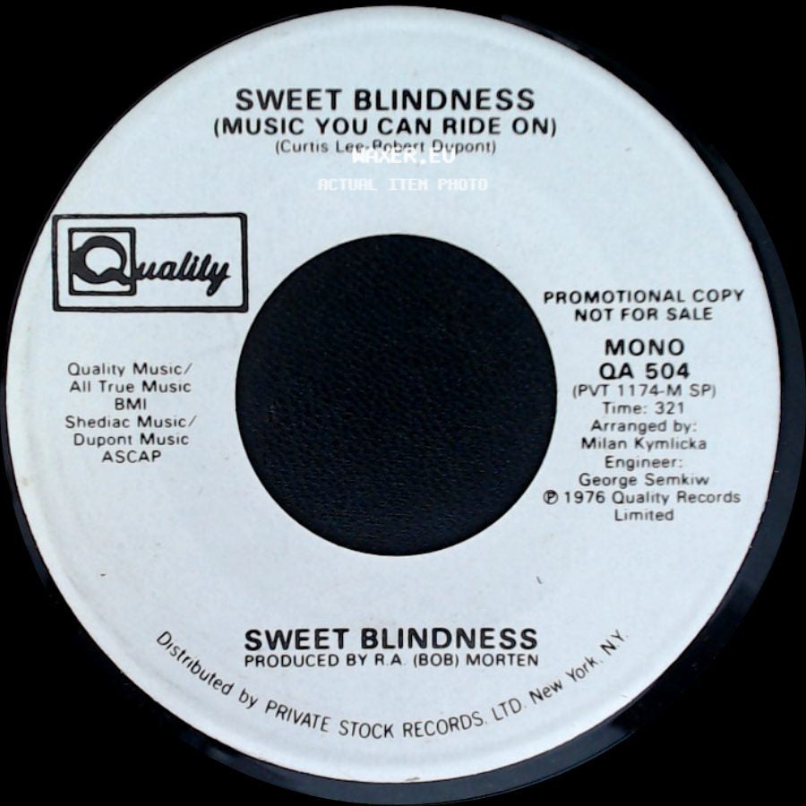 Sweet Blindness - Music You Can Ride On / Music You Can Ride On side A