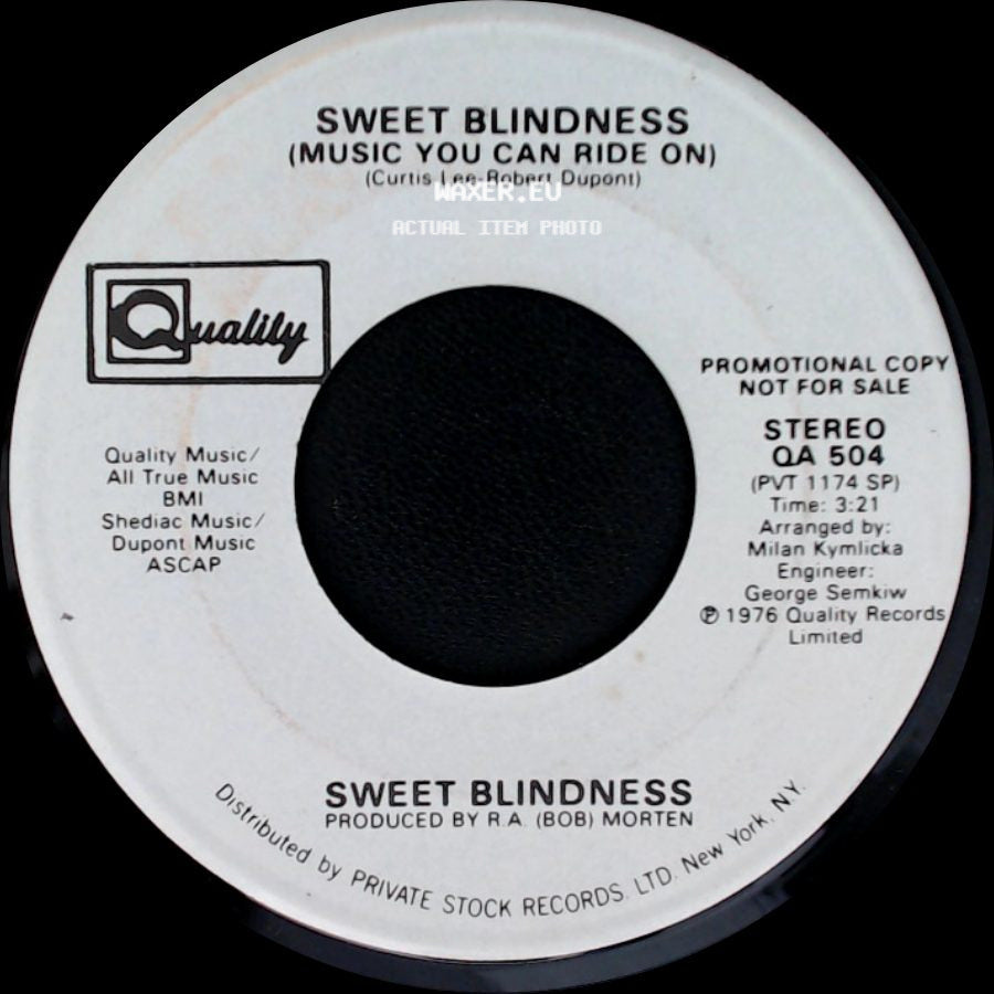 Sweet Blindness - Music You Can Ride On / Music You Can Ride On side B