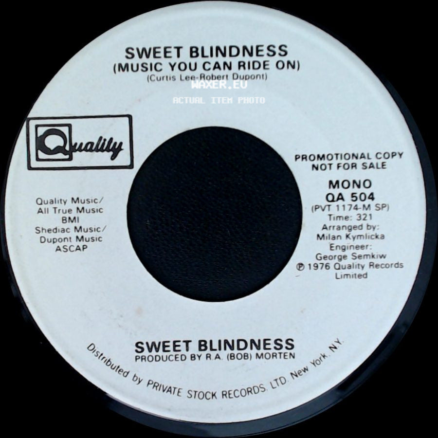 Sweet Blindness - Music You Can Ride On / Music You Can Ride On side A