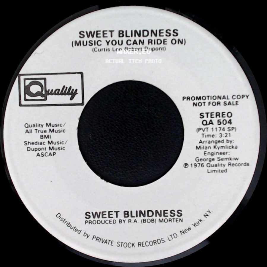 Sweet Blindness - Music You Can Ride On / Music You Can Ride On side B