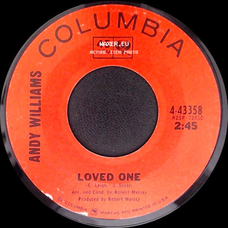 Andy Williams - Ain't It True / Loved One side B