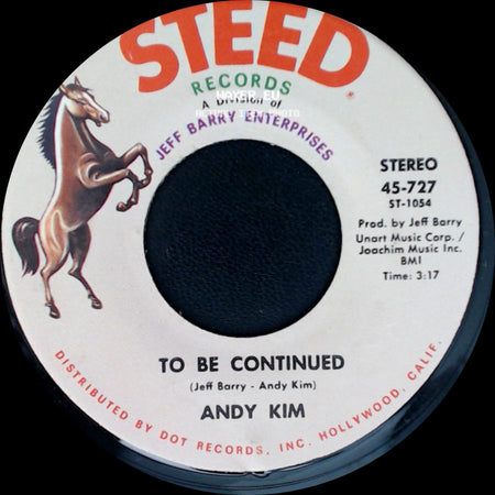 Andy Kim - It's Your Life / To Be Continued side B