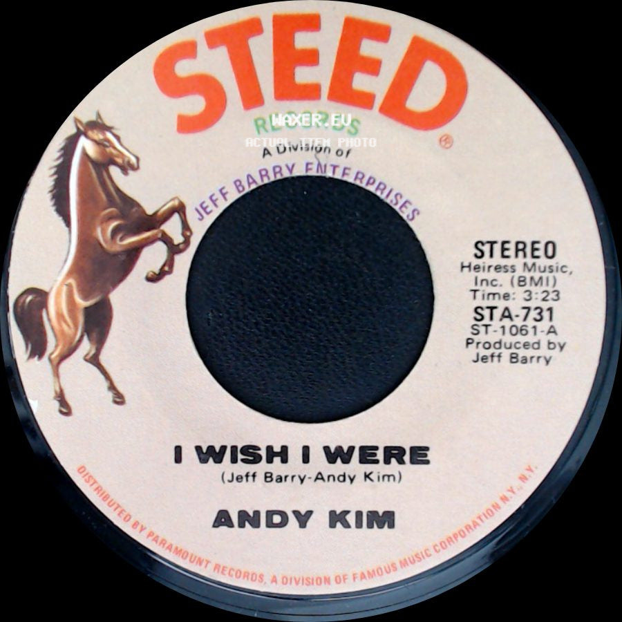 Andy Kim - Walkin' My La De Da / I Wish I Were side B