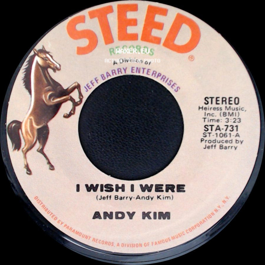 Andy Kim - I Wish I Were / Walkin' My La De Da side A