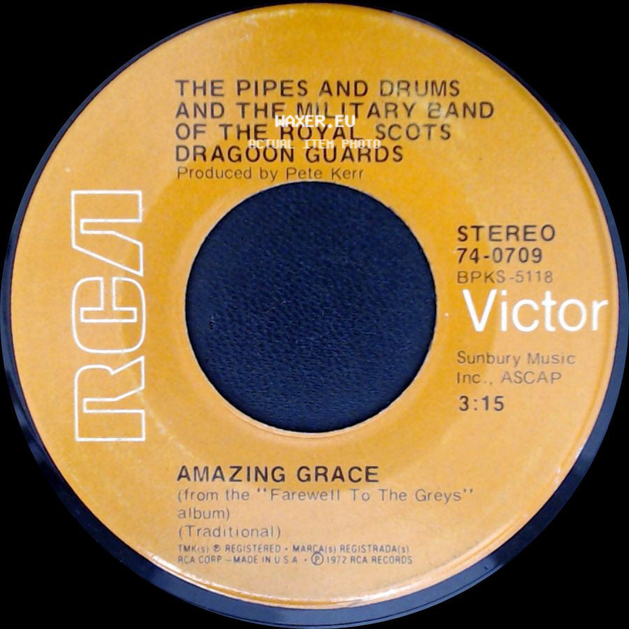 The Military Band Of The Royal Scots Dragoon Guards / The Pipes And Drums And The Military Band Of The Royal Scots Dragoon Guards - Cornet Carillon / Amazing Grace side B