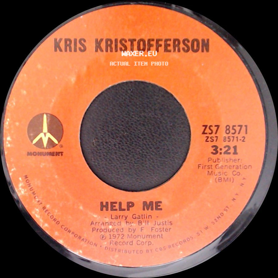 Kris Kristofferson - Help Me / Why Me side A