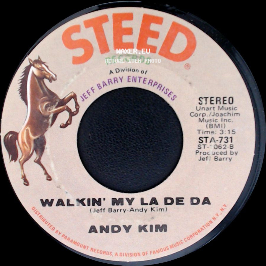 Andy Kim - Walkin' My La De Da / I Wish I Were side A