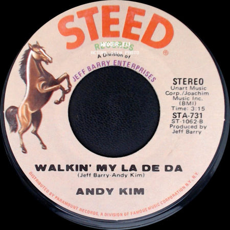 Andy Kim - I Wish I Were / Walkin' My La De Da side B