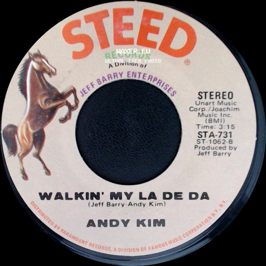 Andy Kim - Walkin' My La De Da / I Wish I Were side A