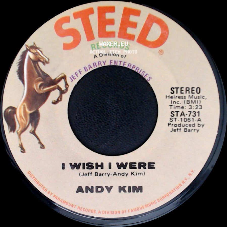 Andy Kim - Walkin' My La De Da / I Wish I Were side B