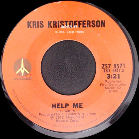 Kris Kristofferson - Help Me / Why Me side A