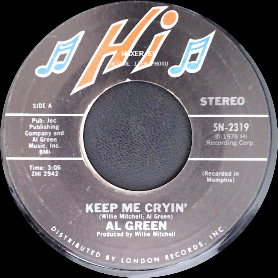 Al Green - Keep Me Cryin' / There Is Love side A