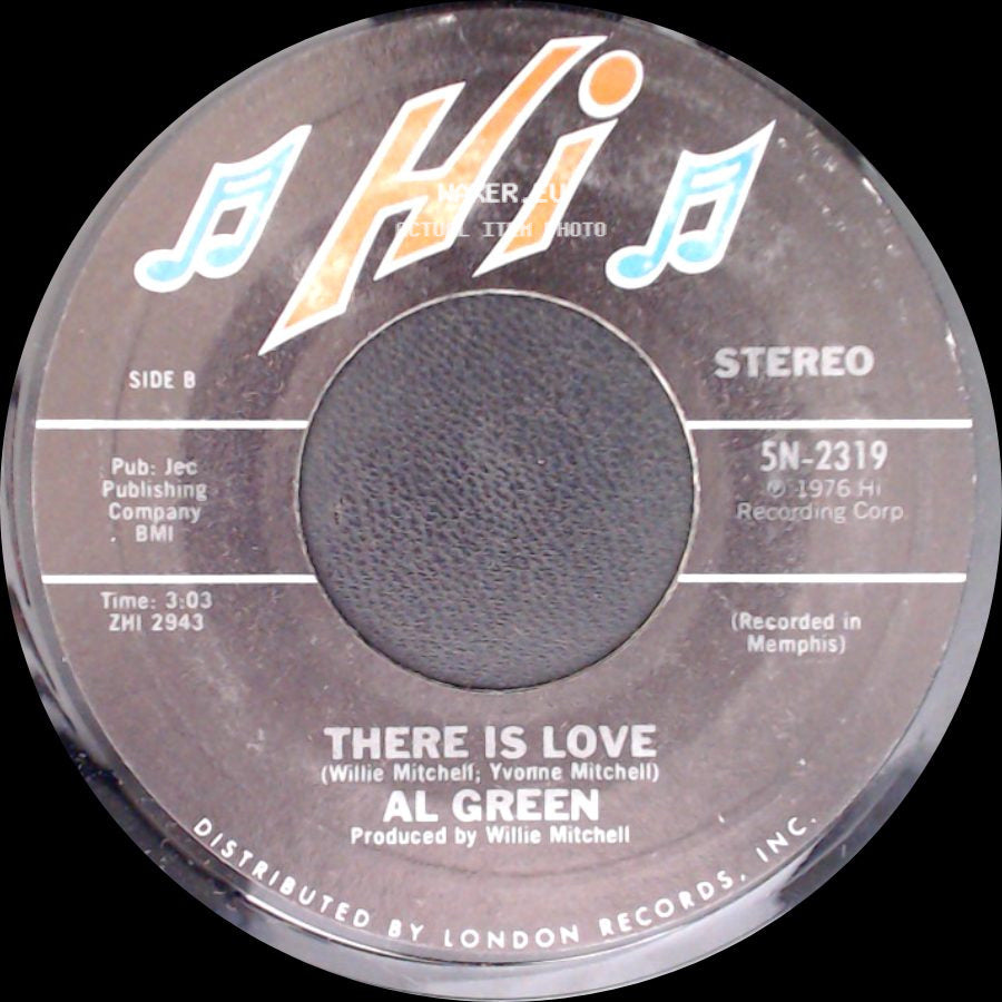 Al Green - Keep Me Cryin' / There Is Love side B