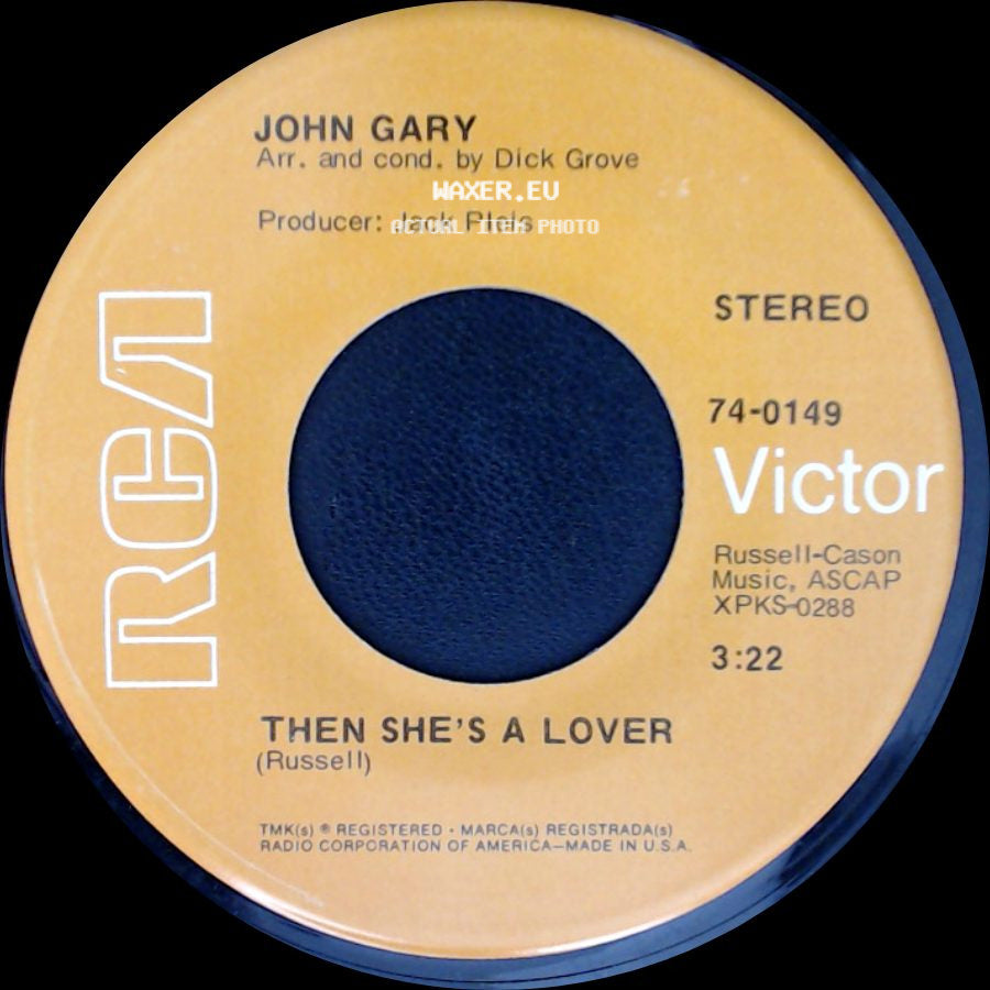 John Gary - The Windmills Of Your Mind / Then She's A Lover side B