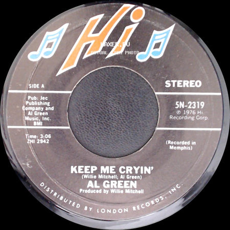 Al Green - Keep Me Cryin' / There Is Love side A
