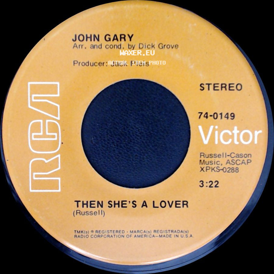 John Gary - Then She's A Lover / The Windmills Of Your Mind side A