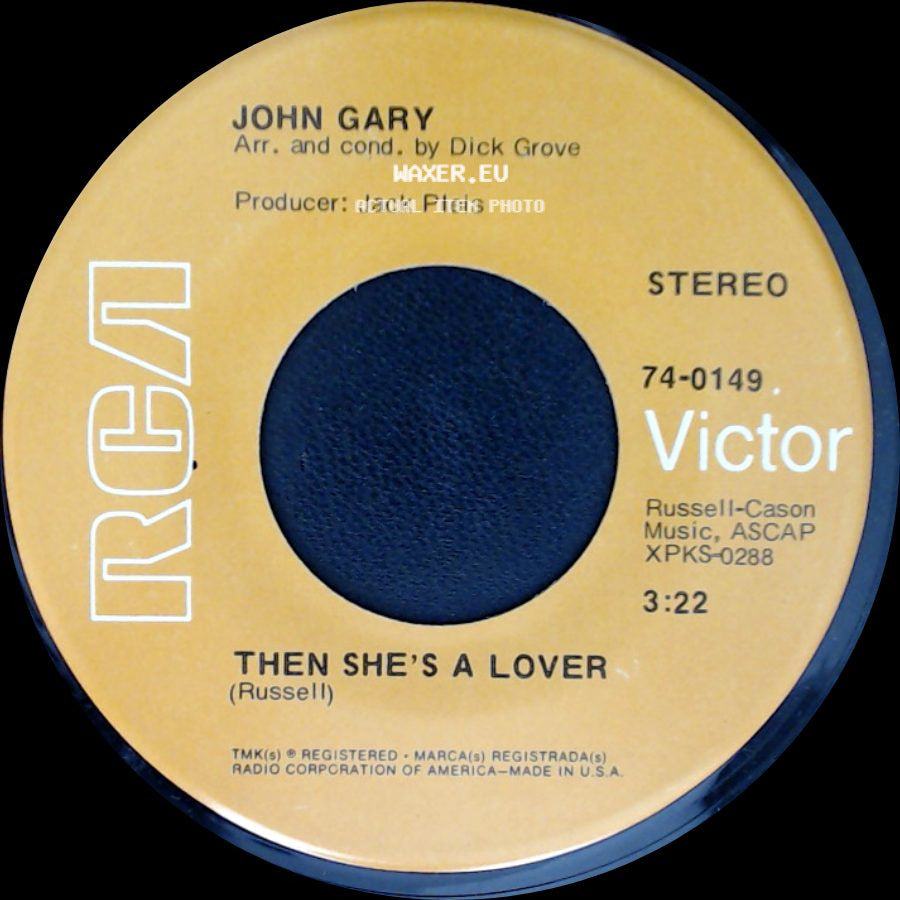 John Gary - The Windmills Of Your Mind / Then She's A Lover side B