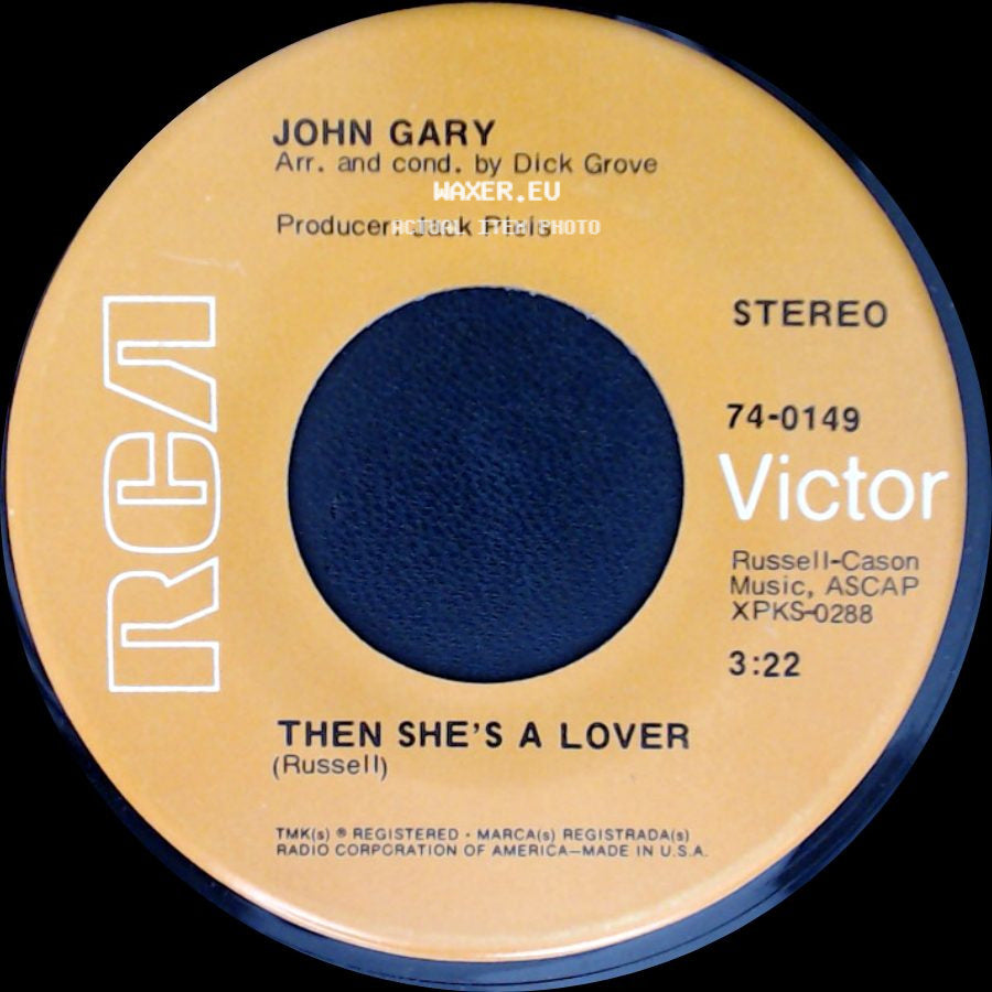John Gary - Then She's A Lover / The Windmills Of Your Mind side A