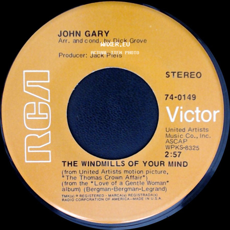 John Gary - Then She's A Lover / The Windmills Of Your Mind side B