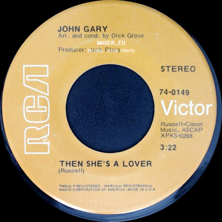 John Gary - The Windmills Of Your Mind / Then She's A Lover side B