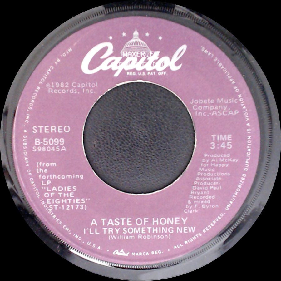 A Taste Of Honey - Good-Bye Baby / I'll Try Something New side B