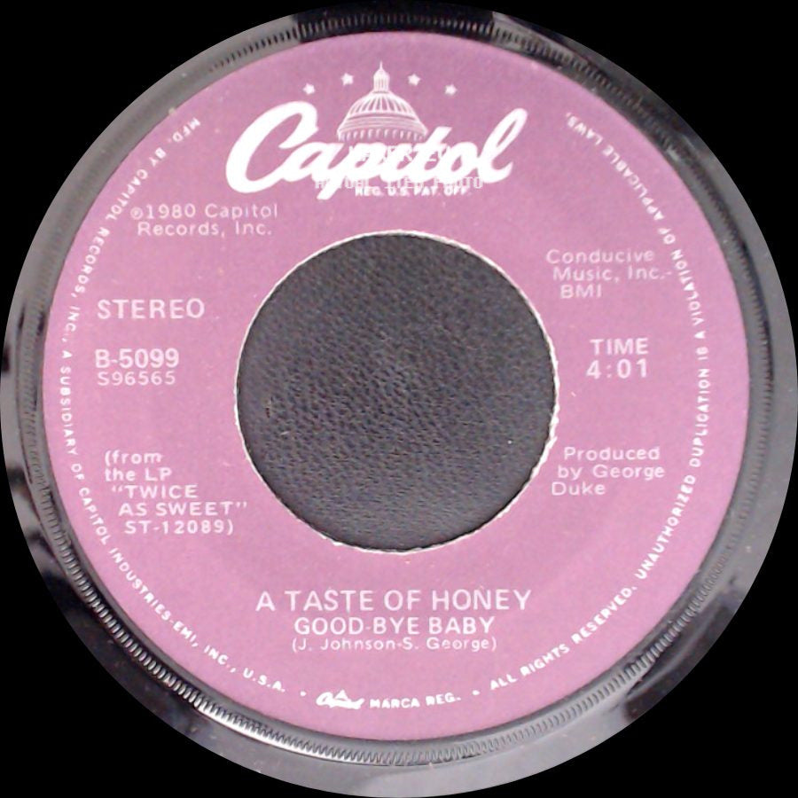 A Taste Of Honey - I'll Try Something New / Good-Bye Baby side B