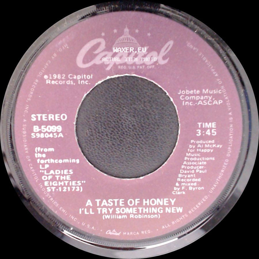 A Taste Of Honey - Good-Bye Baby / I'll Try Something New side B