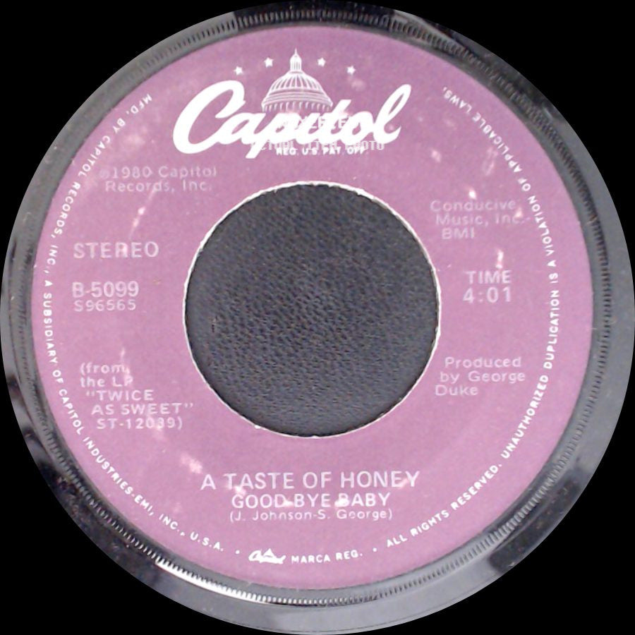 A Taste Of Honey - Good Bye Baby / I'll Try Something New side A