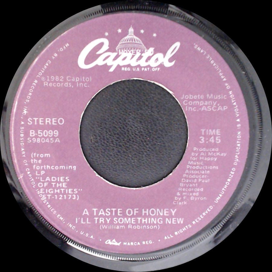 A Taste Of Honey - Good Bye Baby / I'll Try Something New side B