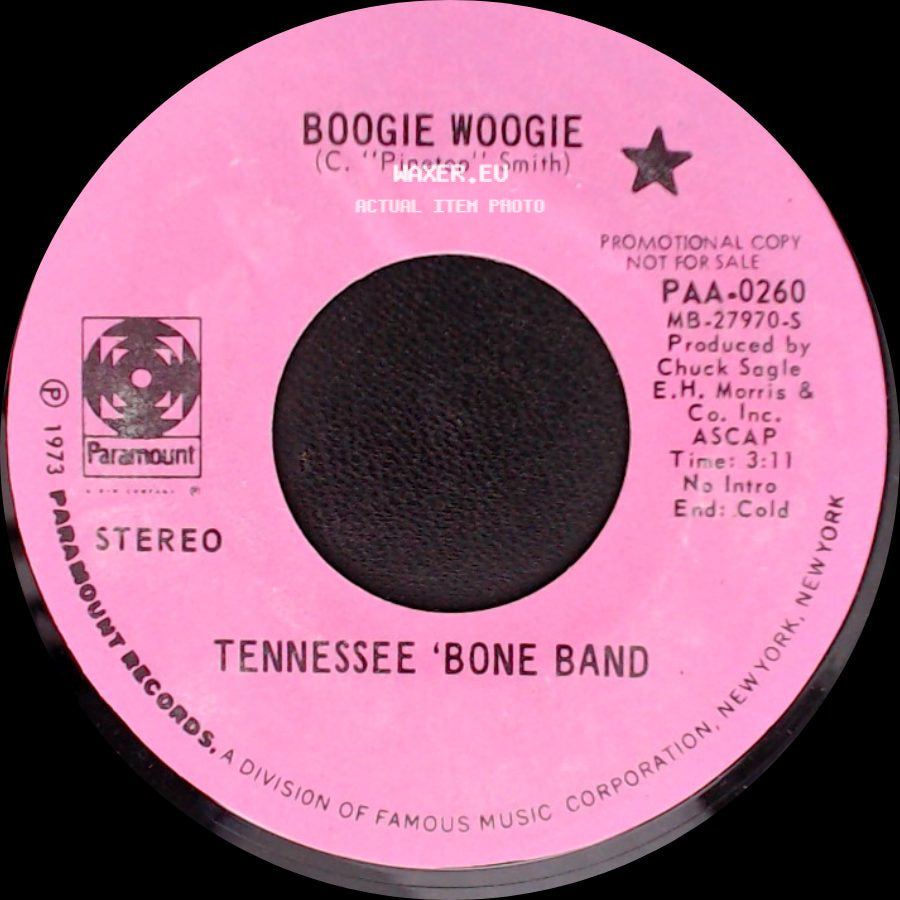 Tennessee 'bone Band - Boogie Woogie / Bluegrass Trombones side A