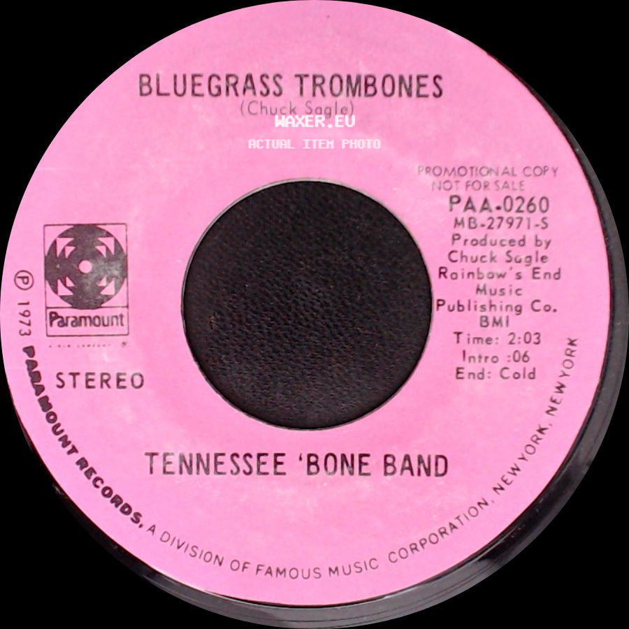 Tennessee 'bone Band - Boogie Woogie / Bluegrass Trombones side B