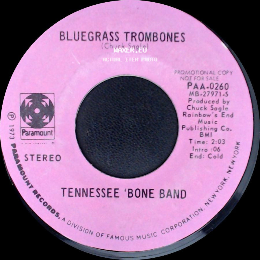 Tennessee 'bone Band - Boogie Woogie / Bluegrass Trombones side B