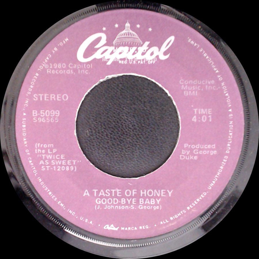 A Taste Of Honey - I'll Try Something New / Good-Bye Baby side B