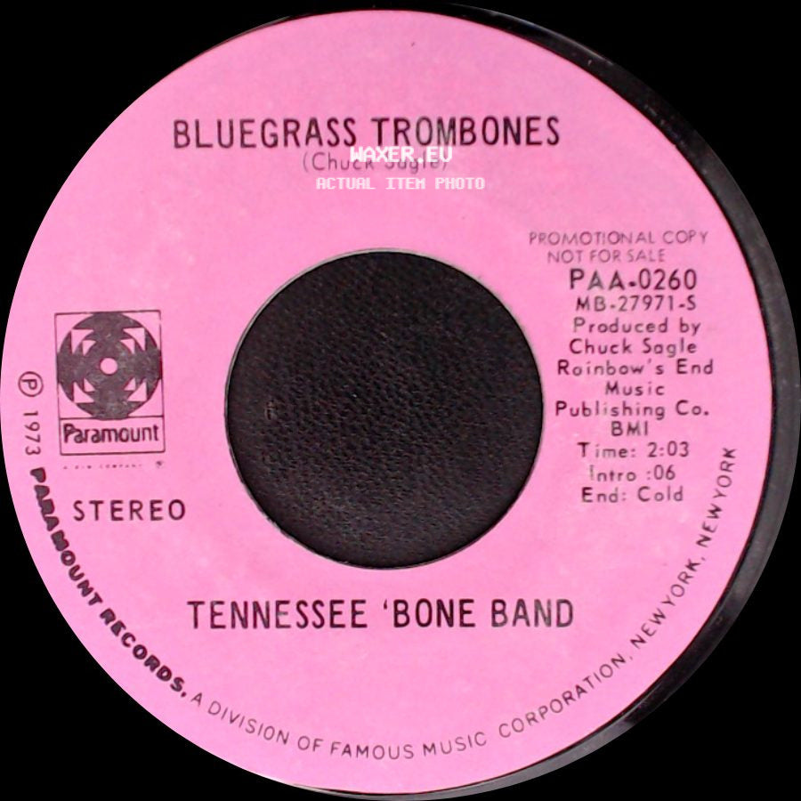 Tennessee 'bone Band - Boogie Woogie / Bluegrass Trombones side B